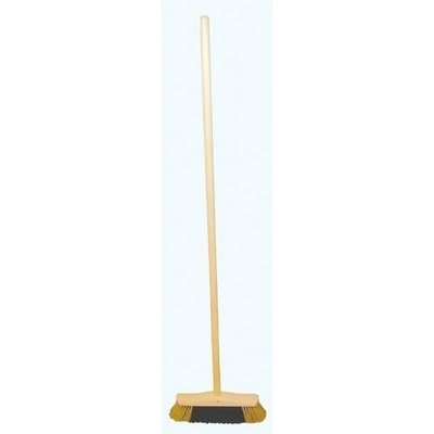 Spokar smeták 28 cm dřevěný nelakovaný s holí 120 cm