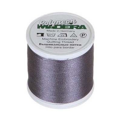 Vyšívací nitě PES Madeira Polyneon (400m) barva 1618 metal