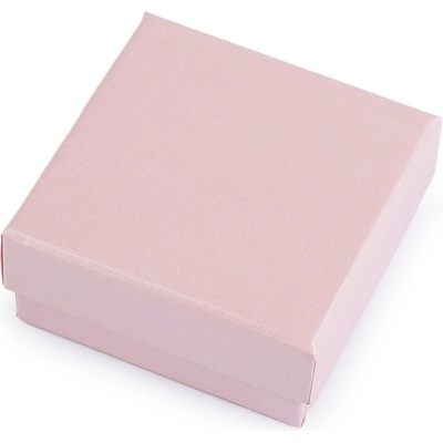 Krabička na šperky 8x8 cm Varianta: 6 (8x8 cm) pudrová perleť, Balení: 1 ks