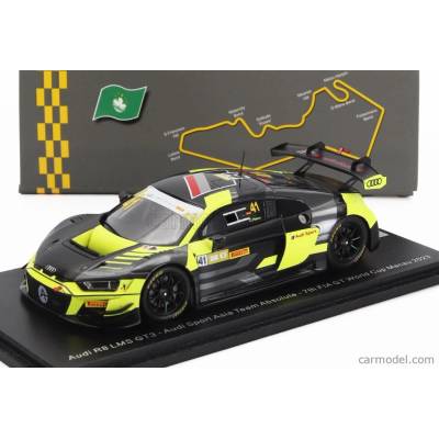 Spark-model Spark model Audi R8 Lms Gt3 Team Audi Sport Asia Absolute N 41 7th Fia Gt World Cup Macau 2023 Christopher Haase Yellow Black 1:43