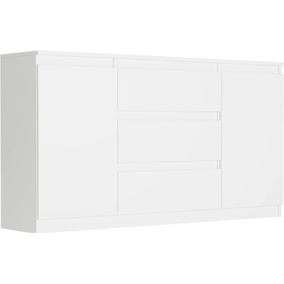 Framire Komoda se zásuvkami a skříňkami bílá 140 x 40 x 76 cm Modern R140S3
