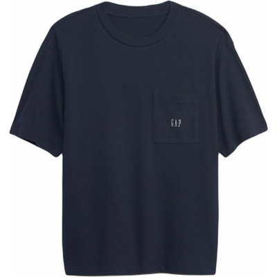 GAP tričko piqué oversize Tmavě modrá