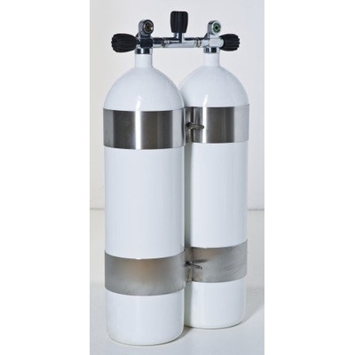 Vítkovice Cylinders Dvojče 2x12 L 230 Bar DIR skruže manifold rovné dno
