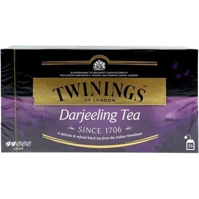 TWININGS Čierny čaj Darjeeling 25 x 2 g