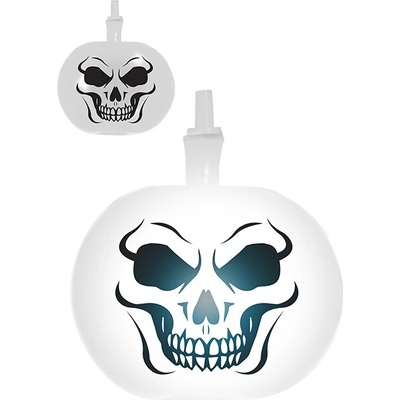Guirca Svítící latexové balónky Halloween 20 cm, – 2 varianty bílá