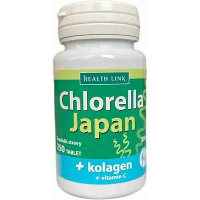 Health Link Chlorella Japan + kolagén 250 tabliet