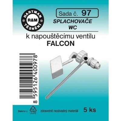 HARTMAN těsnění splachovače WC k napouštěcímu ventilu, FALCON, sada č. 97 – Hledejceny.cz