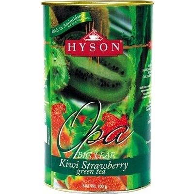 Hyson Jahoda a Kiwi zelený sypaný čaj s príchuťou 100 g