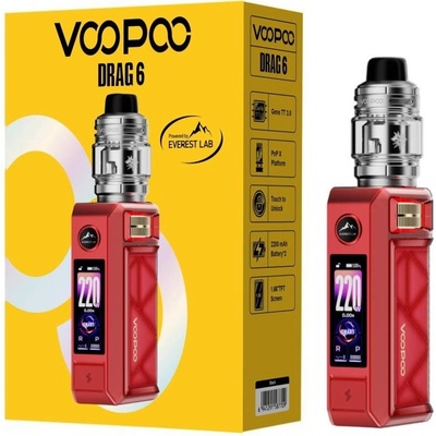 VooPoo Drag 6 Kit 4400 mAh Red