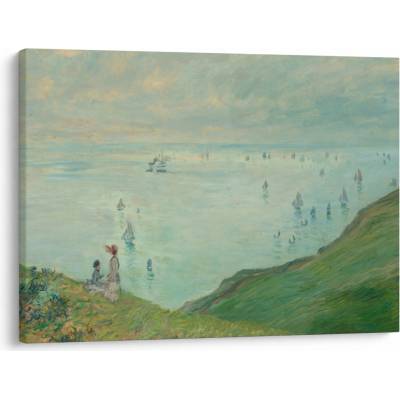 Obraz - Henri Fantin-Latour, Cliffs at Pourville, reprodukcia, jednodielne 70x50 cm