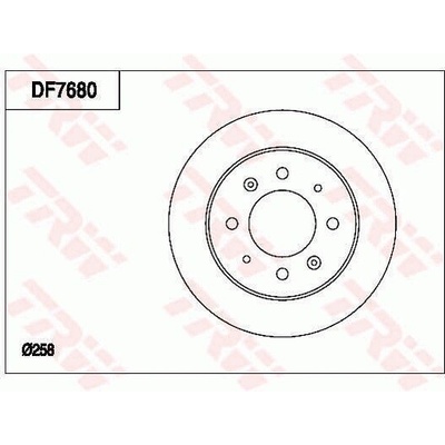 TRW Brzdový kotúč DF7680