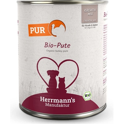 Herrmann's pro psy a kočky Krůtí Bio 800 g