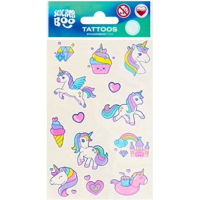 CreativeToys Dětské tetování jednorožci