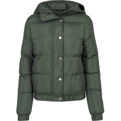 Urban Classics Puffer olivová tmavá