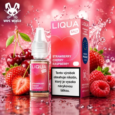 Liqua Salt Strawberry Cherry Raspberry 10 ml 10 mg