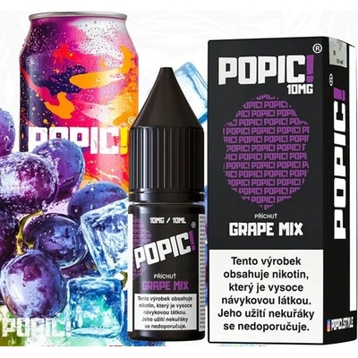 POPIČI! Salt Grape Mix 10 ml 20 mg