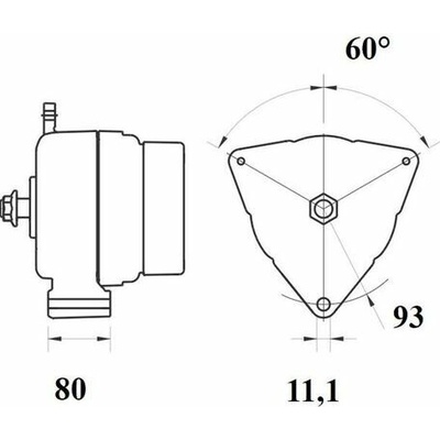 Alternátor MAHLE ORIGINAL MG 807 (MG807)