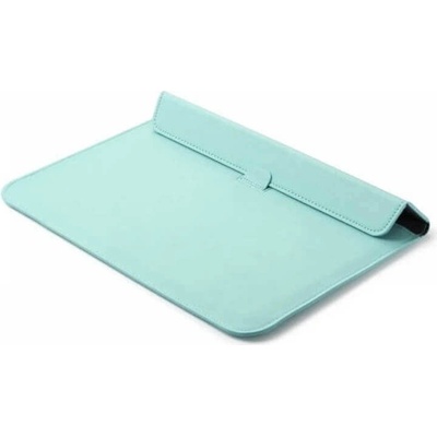 SES 2v1 Pouzdro s magnetem a stojánkem z ekokůže pro Apple MacBook Air 15,3" (2023, M2) - zelené 12860