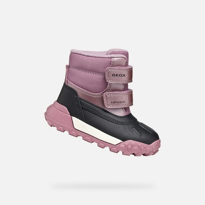 Geox B TREKKYUP GIRL B AB Růžová Černá