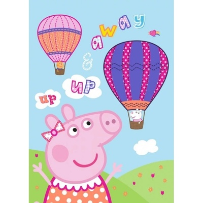 Javoli Detská hrejivá fleecová deka Prasiatko Peppa