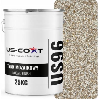 US-Coat MOZAIKOVÁ OMÍTKA MOZAIKA 25KG BÉŽOVÁ SE ZLATOU SLÍDOU M64 PRYSKYŘIČNÁ FASÁDA