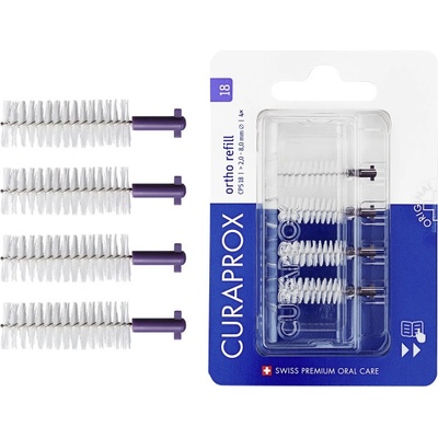 Curaprox CPS 18 Regular REFILL mezizubní kartáčky blistr 4 ks – Hledejceny.cz