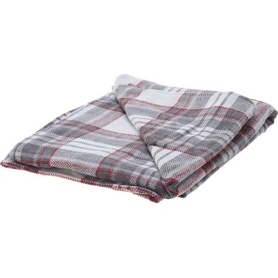 Homestyling deka žinylka bílá šedá s pruhy 130x160