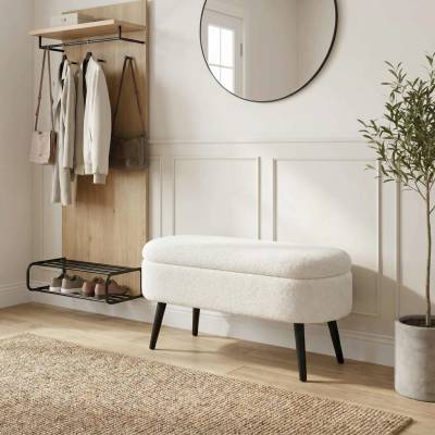 ASIR Taburet OSLO WELLSOFT bílá, černá