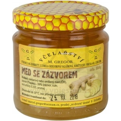 Gregor Med se zázvorem 260 g