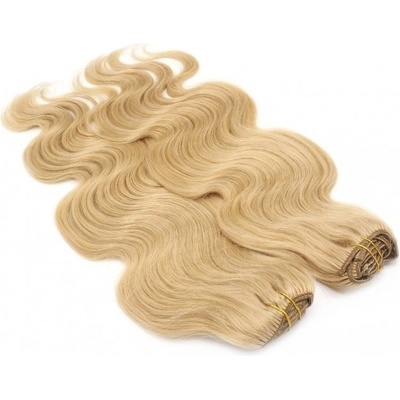 Deluxe vlnitá clip in sada 51cm - přírodní blond