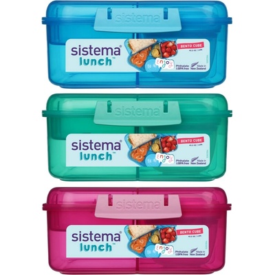 Sistema Lunch Box 1,25 l 3 komory 2 tácky