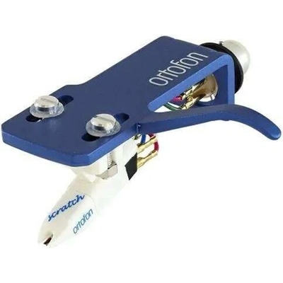 Ortofon DJ OM Scratch white + SH 4 blue headshell