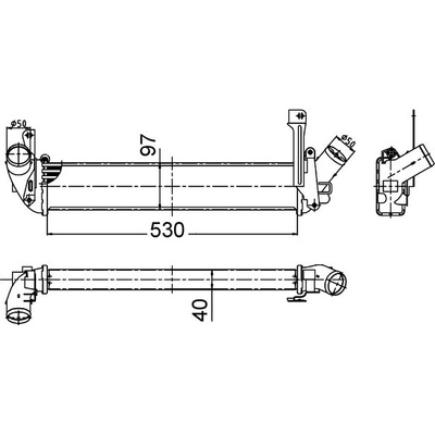 Chladič plniaceho vzduchu MAHLE ORIGINAL CI 506 000S (CI506000S)