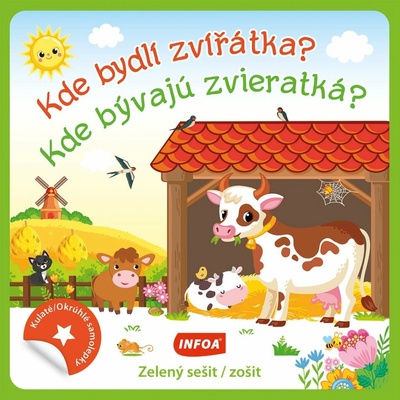 Kulaté samolepky kde bydlí zvířátka zelený sešit – Hledejceny.cz