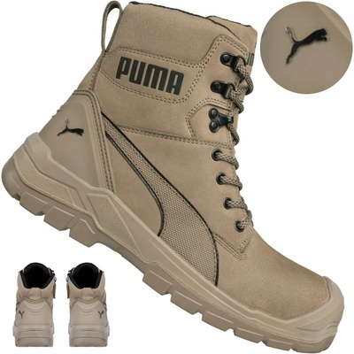 Puma Conquest Stone High S3 SRC obuv béžová