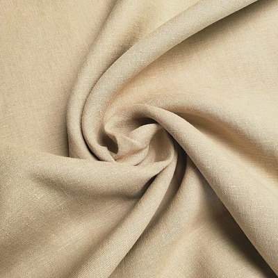 Lněná látka LINO MAGIC TAUPE šíře 300 cm