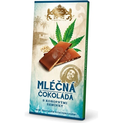 Carla Mliečna čokoláda 32% s konopnými semienkami 80 g