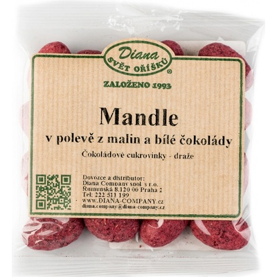 Diana Mandle v polevě z malin a bílé čokolády 100 g