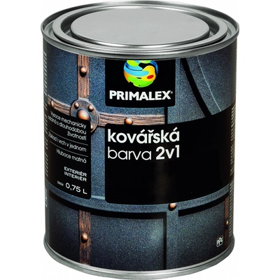 PRIMALEX KOVÁČSKA FARBA 2v1 0,75L čierna