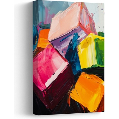Obraz - Farebné kocky, jednodielny 20x30 cm