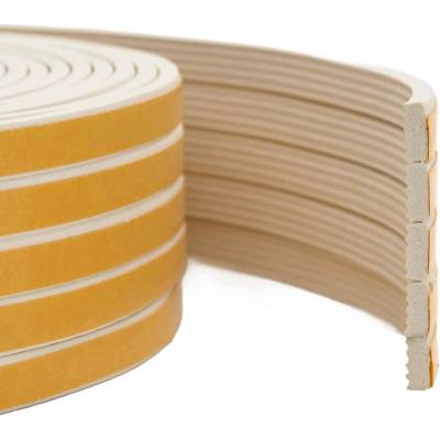 Vida Samolepicí těsnění okna Bílé 10 x 4 mm 12 m Guma EPDM