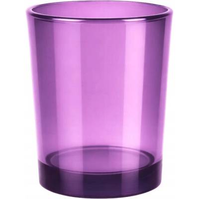 Gift Home Sklenená nádoba na sviečky na zalievanie voskom 300 ml svetlofialová sklo knôt