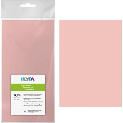 Hedvábný papír 50x70 cm 20 g/m2 5 listů růžový