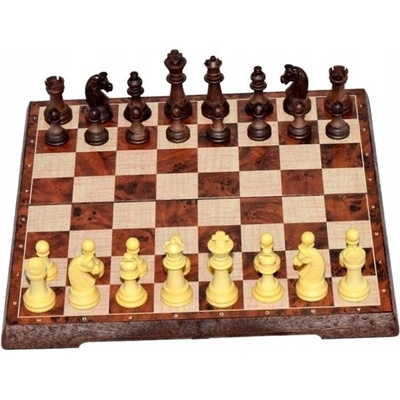 Klasické velké šachy Warcaby Magnetické 2v1 W&K