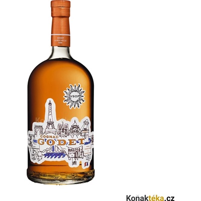 Godet VSOP 40% 1 l (holá láhev)