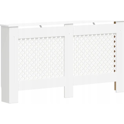 Kryt na radiátor MDF deska 9 x 81,5 cm bílý