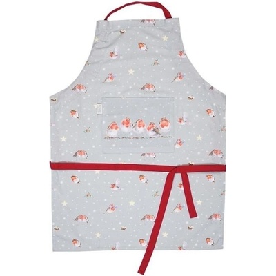 Wrendale Designs Kuchyňská zástěra Vánoční červenky