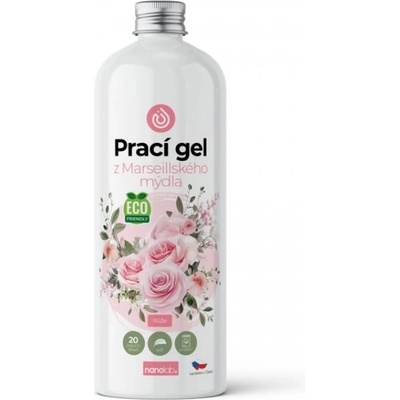 Nanolab Prací gel od z Marseillského mýdla s vůní růže 1 l