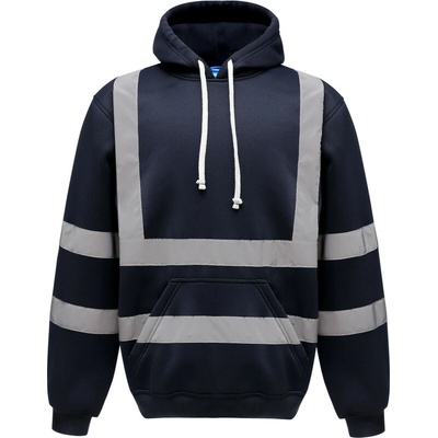 Yoko Mikina HVK05 Hi-Vis s kapucí výstražná oranžová fluorescent navy