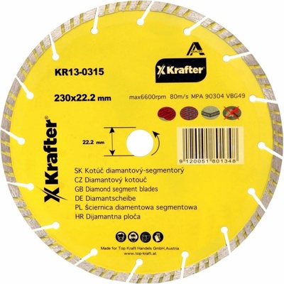 Kotouč diamantový KR13-031 – Rozměr: 115 x 22,2 mm – Hledejceny.cz